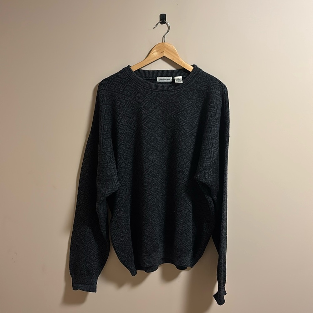 Vintage Claiborne merino wool crewneck
